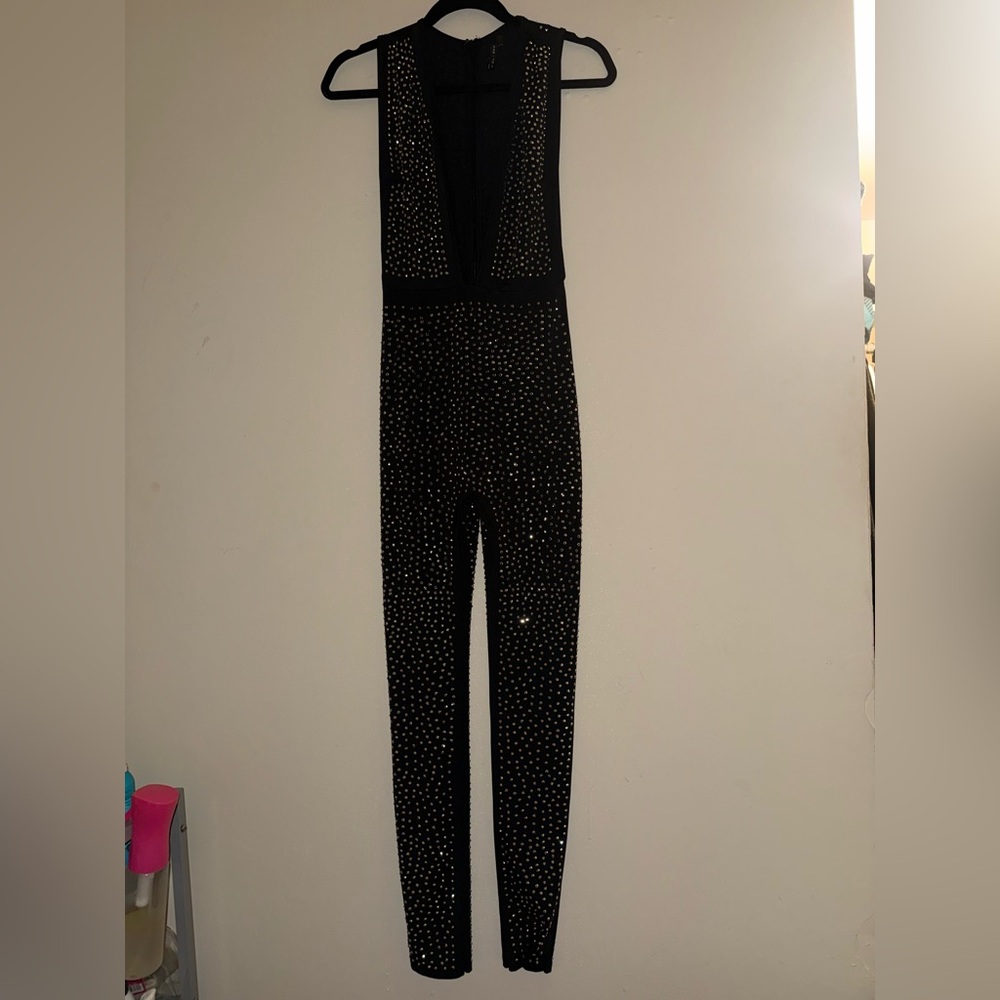 San Joy Charcoal and Metallic Dress